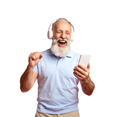 Ein Kunde der Stadtwerke tanzt fröhlich über die Energiepreise